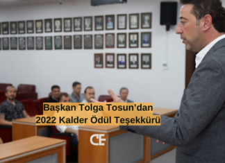 Başkan Tosun'dan Kalder Ödül Teşekkürü