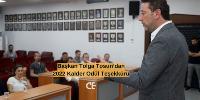 Başkan Tosun'dan Kalder Ödül Teşekkürü